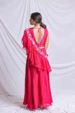 RANI PINK HERITAGE EMBROIDERED PALAZZO SET