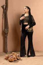 HAND EMBROIDERED INDO-WESTERN BLAZER SET
