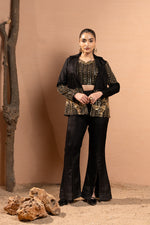 HAND EMBROIDERED INDO-WESTERN BLAZER SET