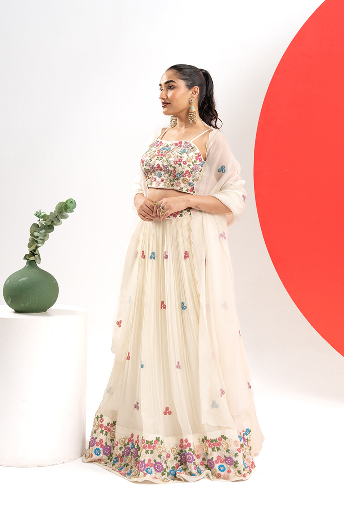 OFF-WHITE COUTURE LEHENGA SET