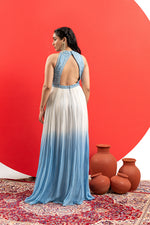 BLUE & OFF-WHITE COUTURE GOWN