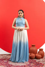 BLUE & OFF-WHITE COUTURE GOWN