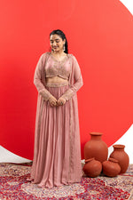 DUSTY PINK COUTURE LEHENGA ENSEMBLE