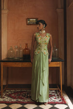 FROSTED GREEN SKIRT SET