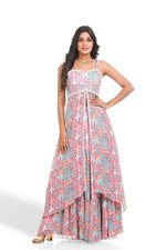 GEOMETRIC HAND EMBROIDERED SHARARA SET