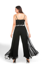 BLACK HAND EMBROIDERED JUMPSUIT