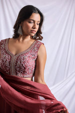SOFT MAUVE LUXE LEHENGA SET