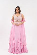 PINK LUXE FUSION LEHENGA SET