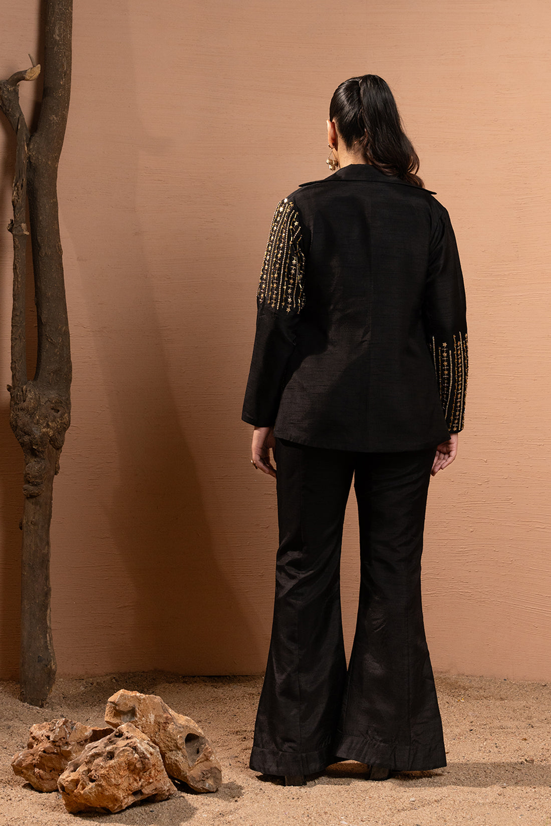 HAND EMBROIDERED INDO-WESTERN BLAZER SET