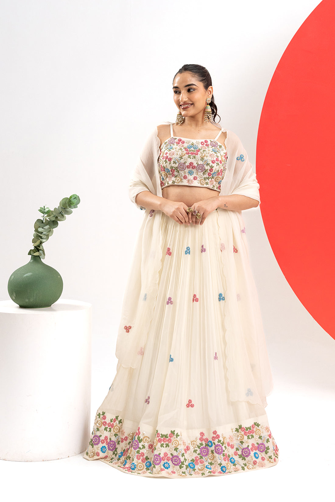 OFF-WHITE COUTURE LEHENGA SET