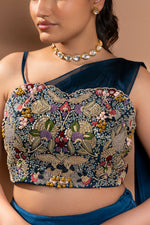PEACOCK BLUE COUTURE LEHENGA SET