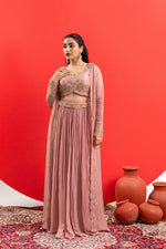 DUSTY PINK COUTURE LEHENGA ENSEMBLE