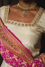 GOLDEN TISSUE ANARKALI