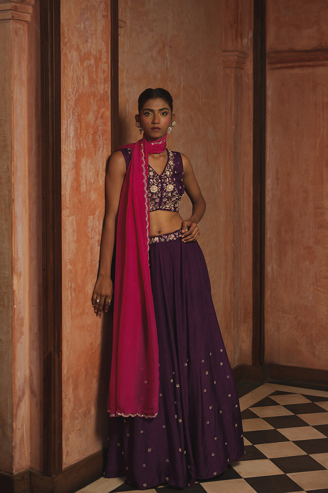 HOT PINK LEHENGA SET