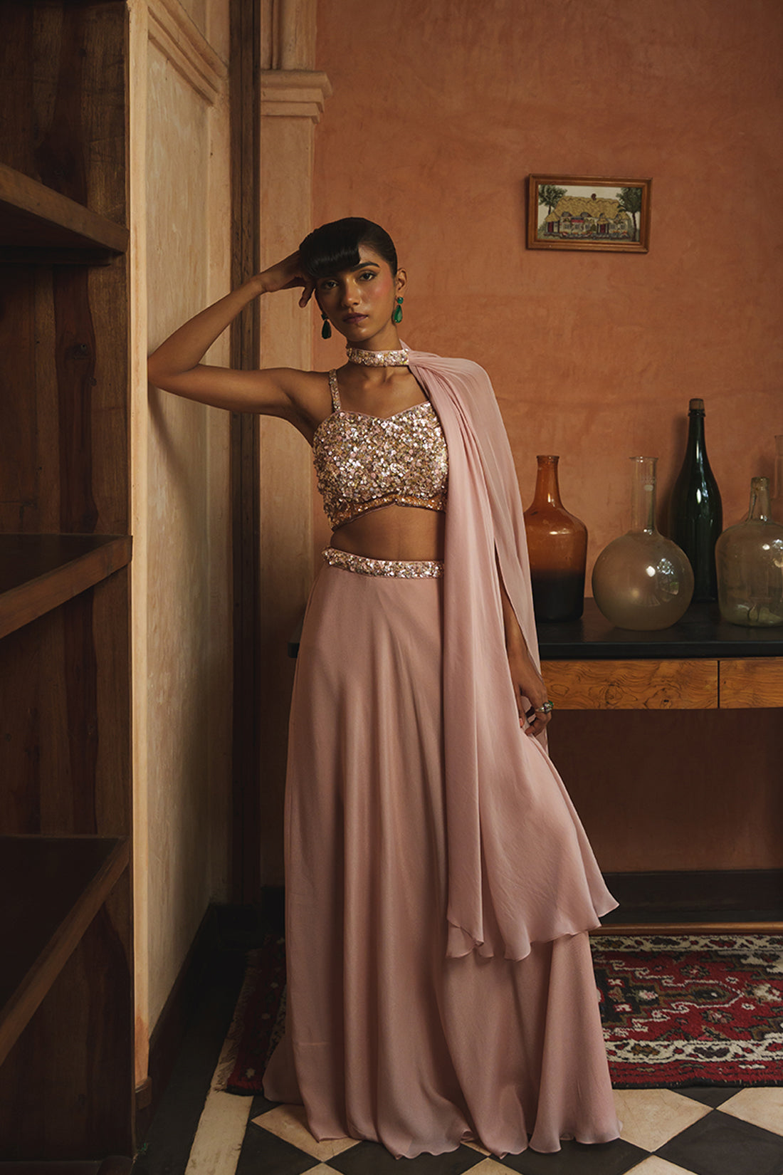 PETAL PINK LEHENGA SET