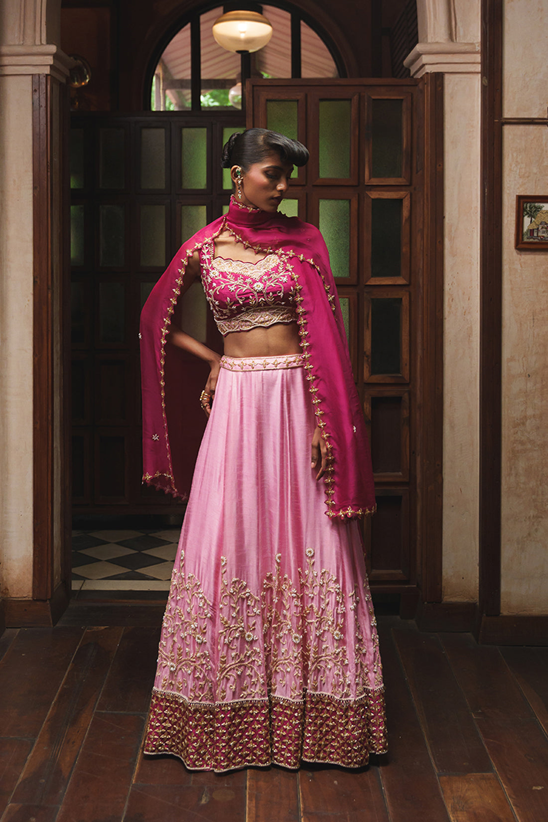 FUCHSIA PINK LEHENGA SET