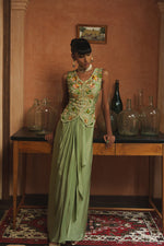 FROSTED GREEN SKIRT SET