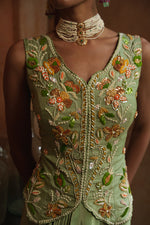 FROSTED GREEN SKIRT SET