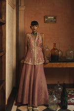 NUDE BROWN PALAZZO SET
