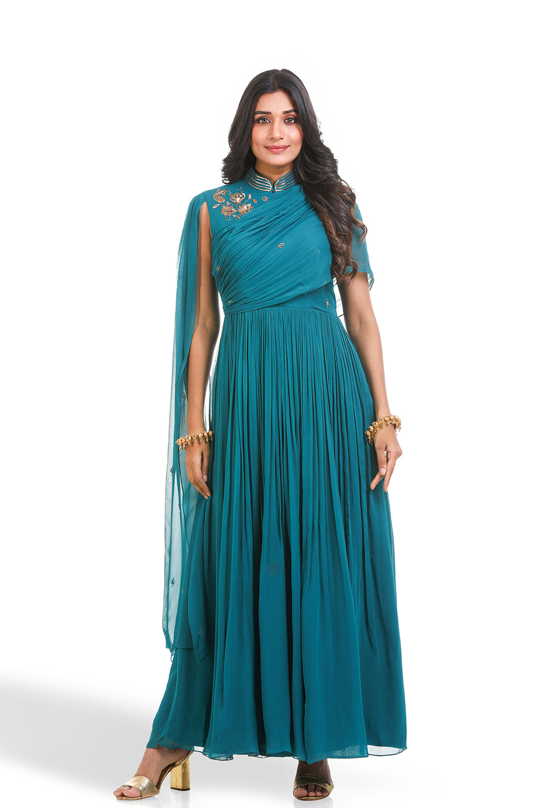 TEAL GREEN GOWN