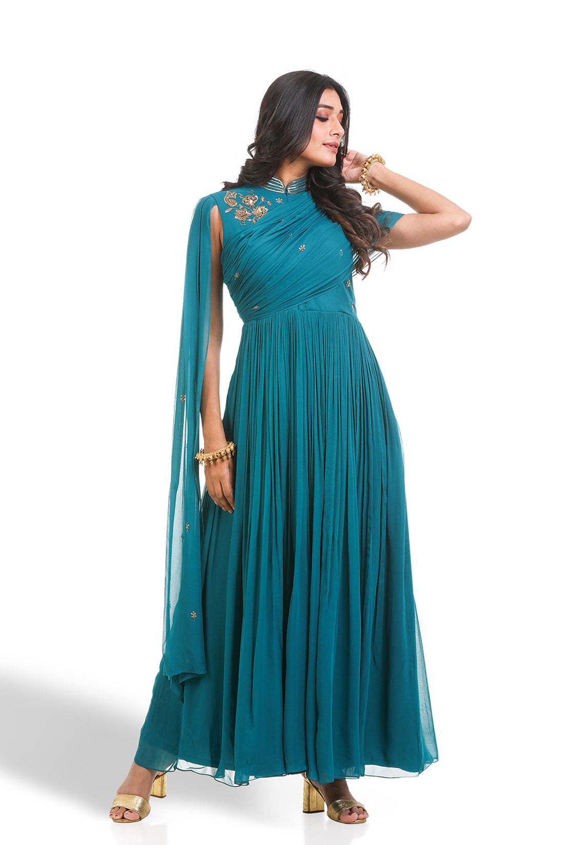 TEAL GREEN GOWN
